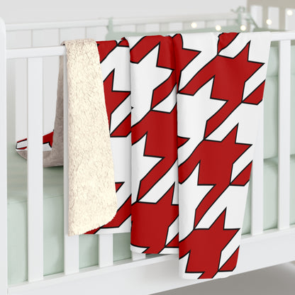 Isle Of Man Retro Houndstooth Blanket Throw