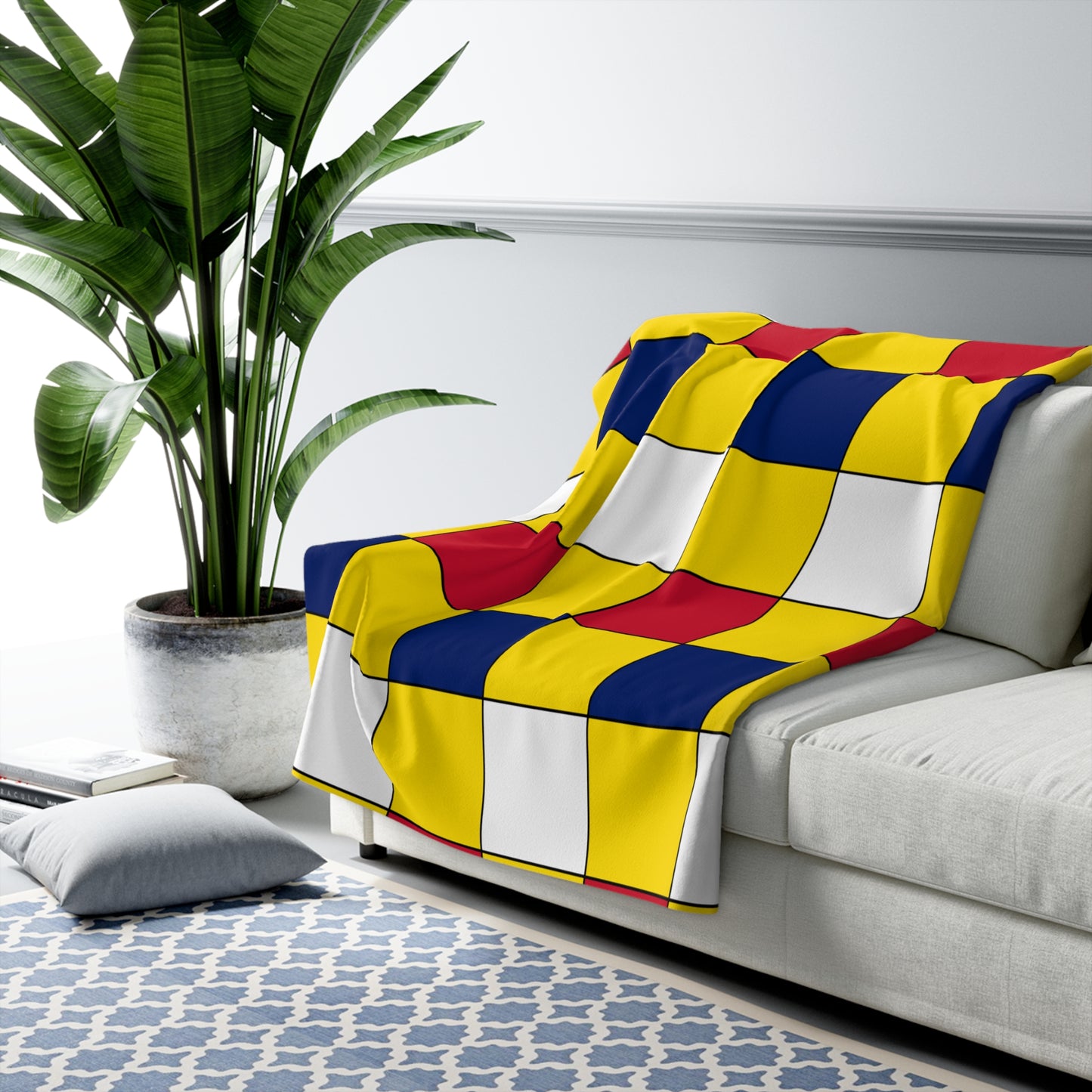 Niue Retro Check Blanket Throw