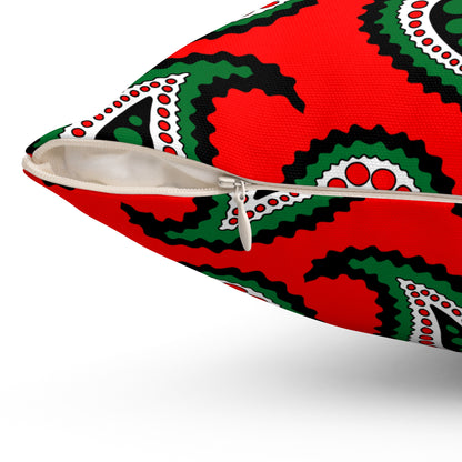 United Arab Emirates Retro Paisley Cushion Pillow