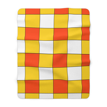 Bhutan Retro Check Blanket Throw