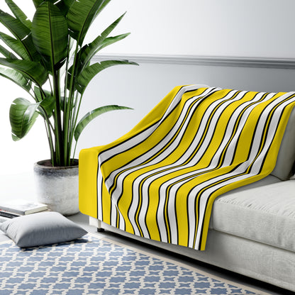 Vatican City Retro Stripes Blanket Throw