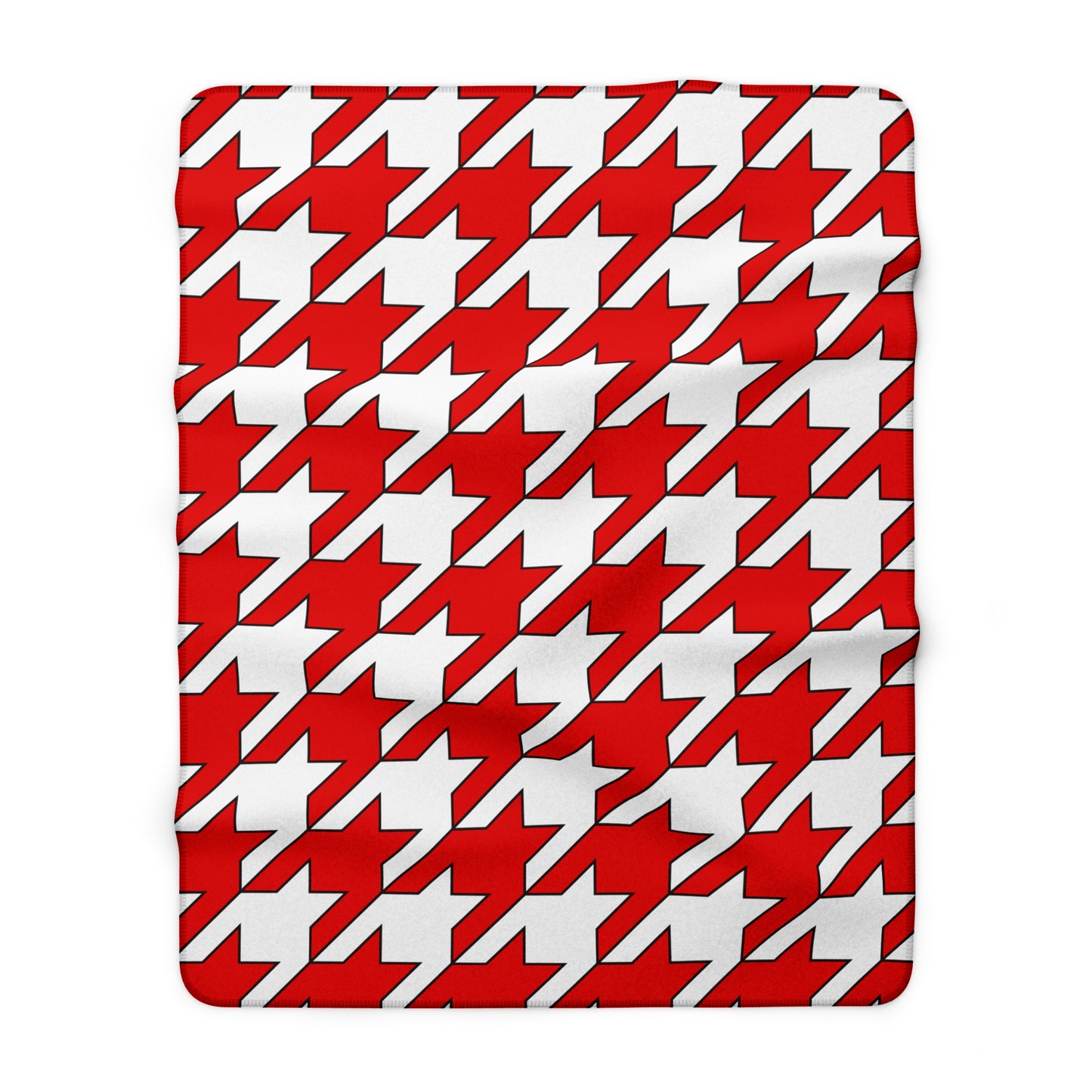Singapore Retro Houndstooth Blanket Throw