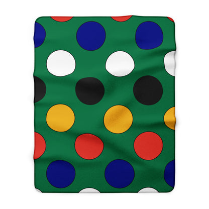 South Africa Retro Polka Dots Blanket Throw