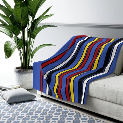 Eswatini Retro Stripes Blanket Throw