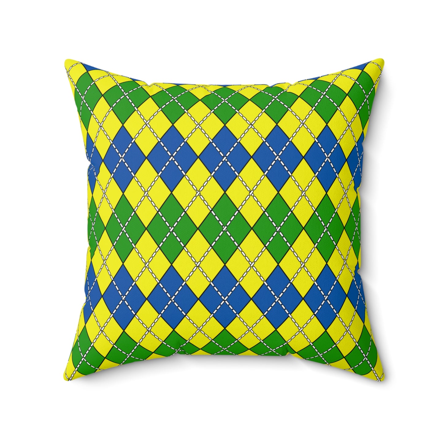 Saint Vincent And The Grenadines Retro Argyle Cushion Pillow