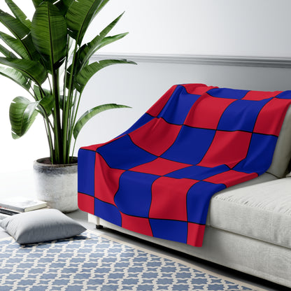 Haiti Retro Check Blanket Throw