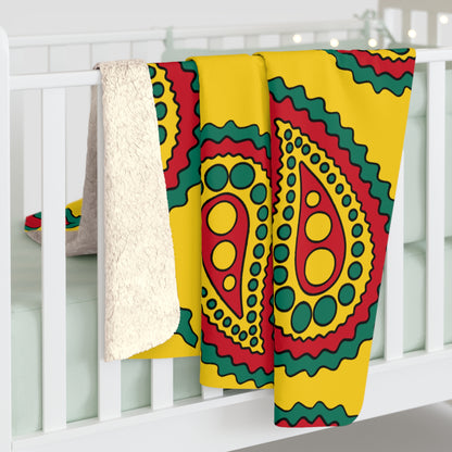 Cameroon Retro Paisley Blanket Throw