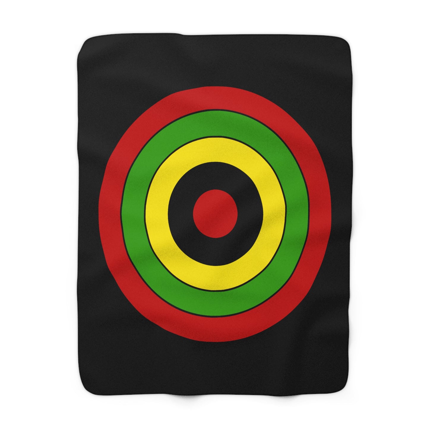 Saint Kitts And Nevis Retro Target Blanket Throw
