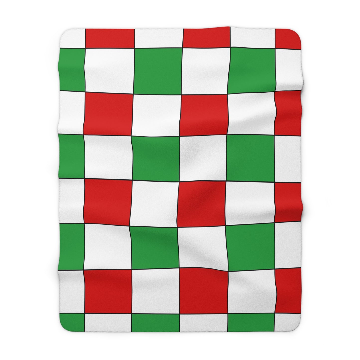 Iran Retro Check Blanket Throw