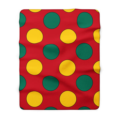 Grenada Retro Polka Dots Blanket Throw