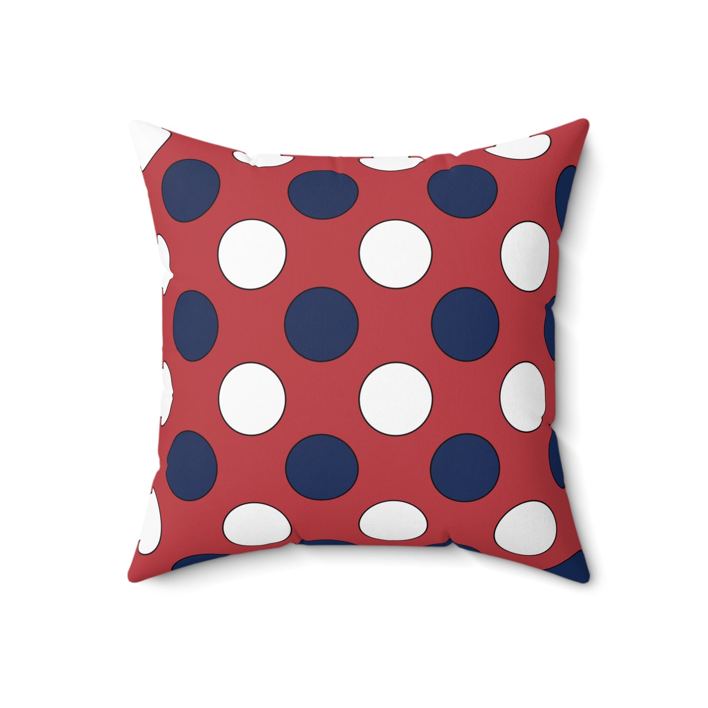United States of America (USA) Retro Polka Dots Cushion Pillow