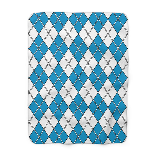 Galicia Retro Argyle Blanket Throw