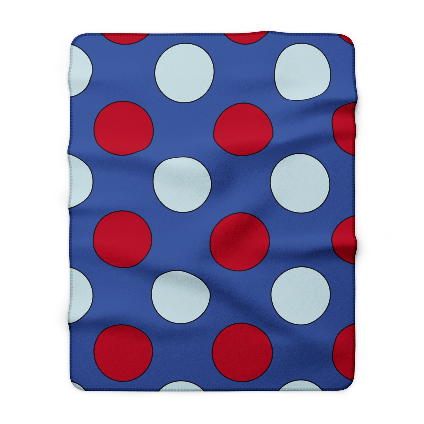 Guam Retro Polka Dots Blanket Throw