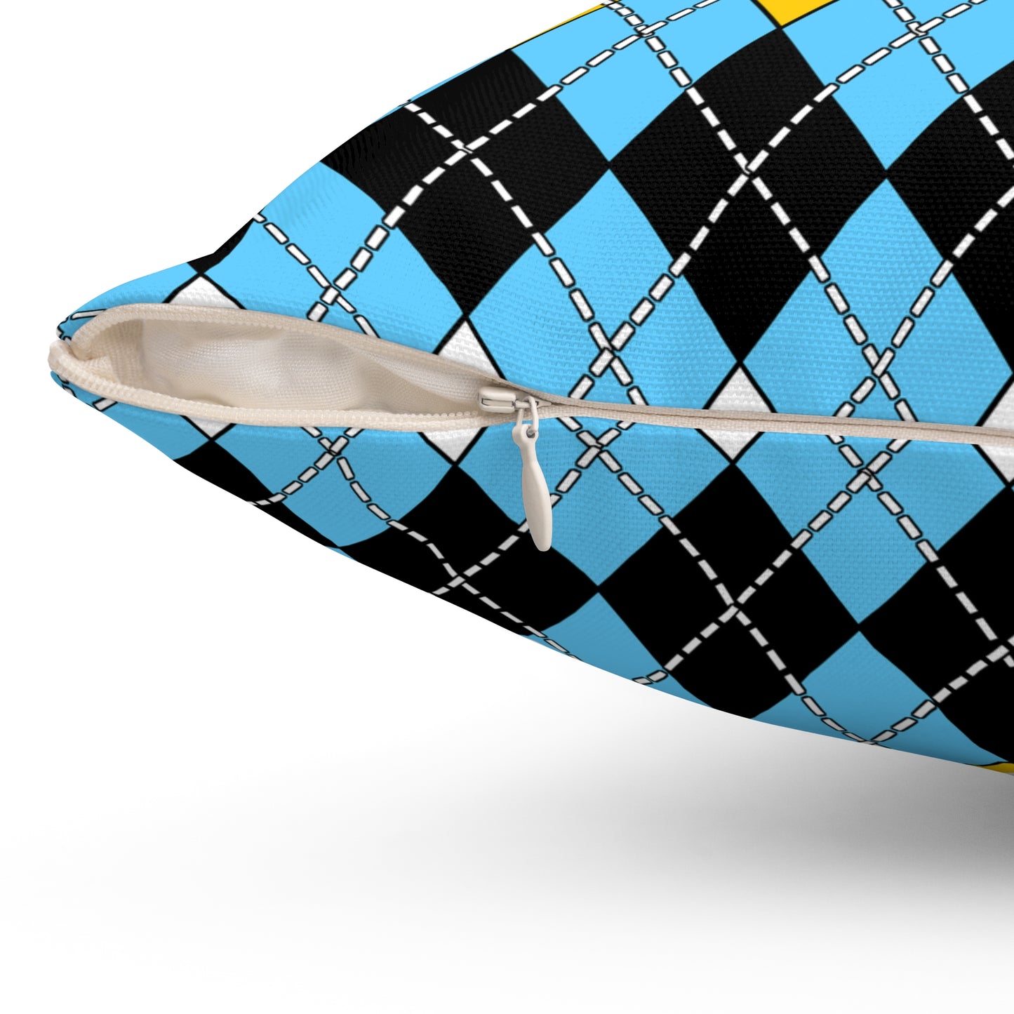 Saint Lucia Retro Argyle Cushion Pillow