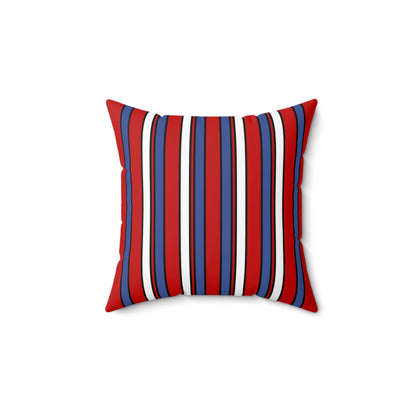 Democratic Peoples Republic Of Korea Retro Stripes Cushion Pillow