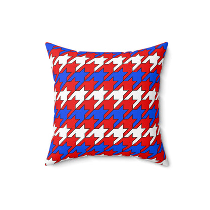 Puerto Rico Retro Houndstooth Cushion Pillow