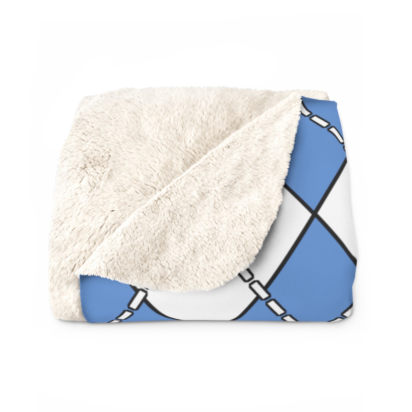 Micronesia Retro Argyle Blanket Throw