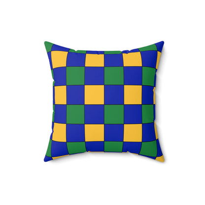 Christmas Island Retro Check Cushion Pillow
