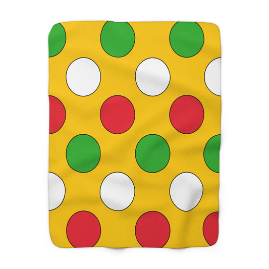 Myanmar Retro Polka Dots Blanket Throw