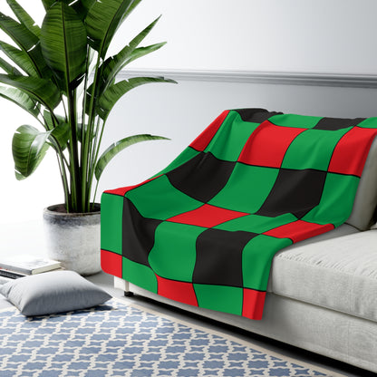 Martinique Retro Check Blanket Throw