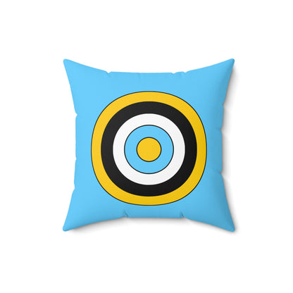 Saint Lucia Retro Target Cushion Pillow