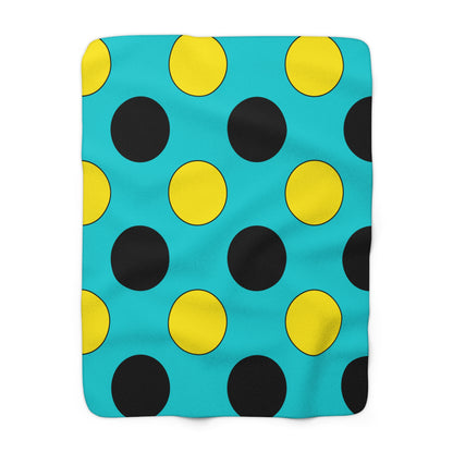 Bahamas Retro Polka Dots Blanket Throw