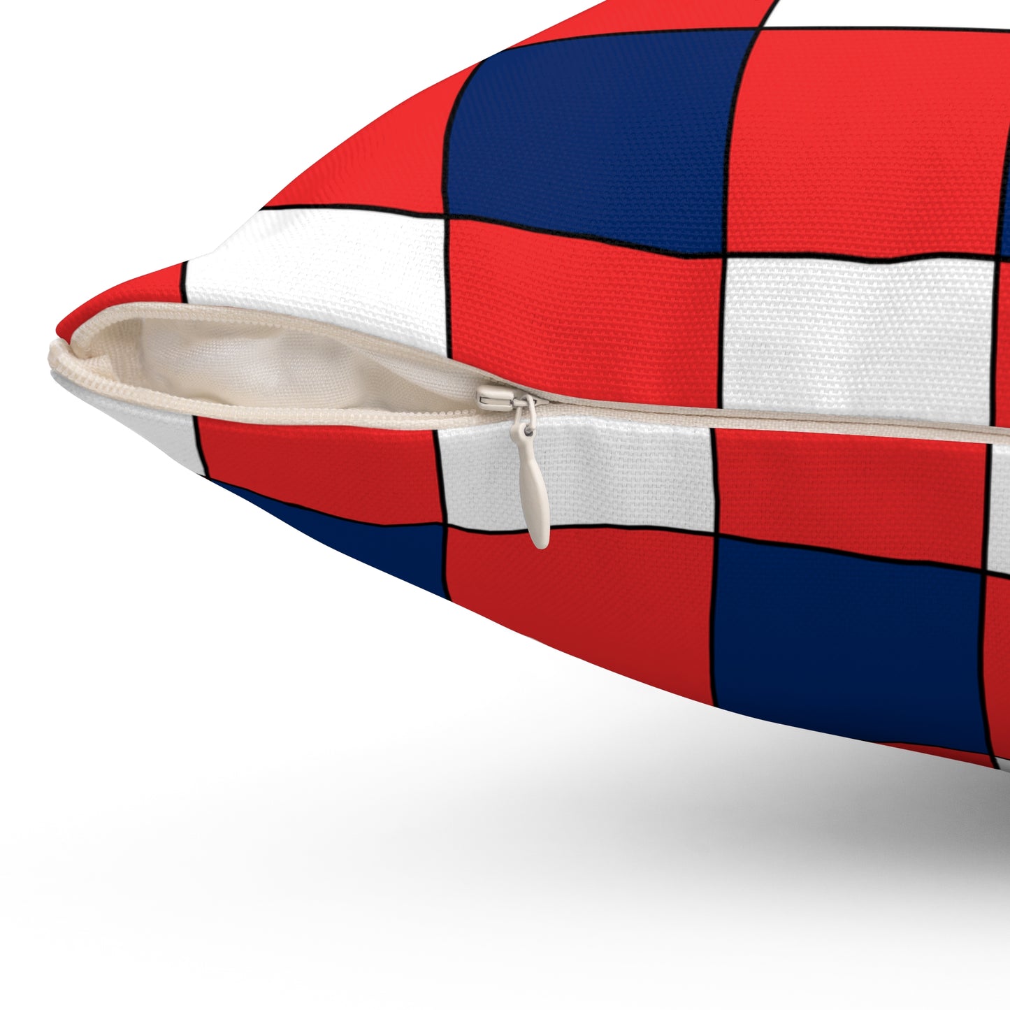 Svalbard And Jan Mayen Retro Check Cushion Pillow