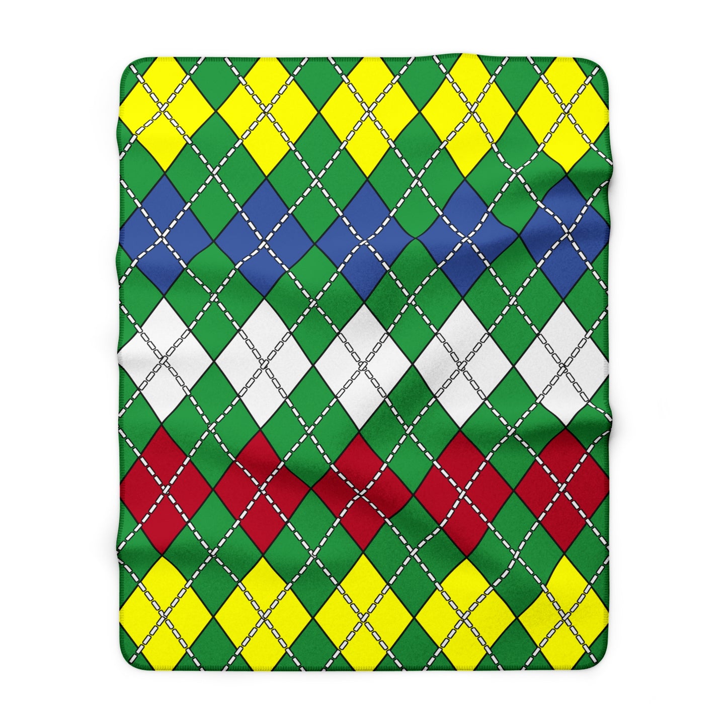 Comoros Retro Argyle Blanket Throw