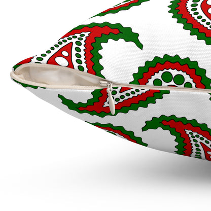 Tajikistan Retro Paisley Cushion Pillow