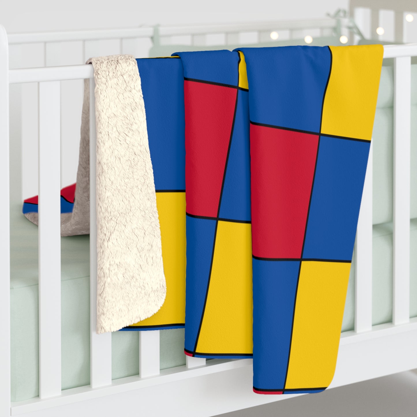 Aland Islands Retro Check Blanket Throw