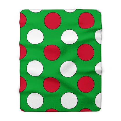 Wales Retro Polka Dots Blanket Throw