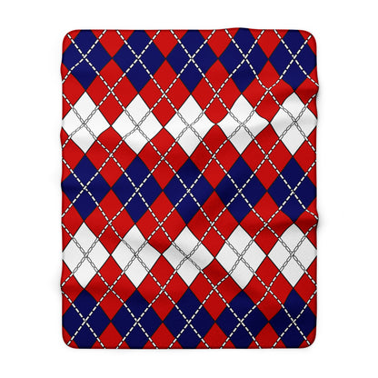 Nepal Retro Argyle Blanket Throw