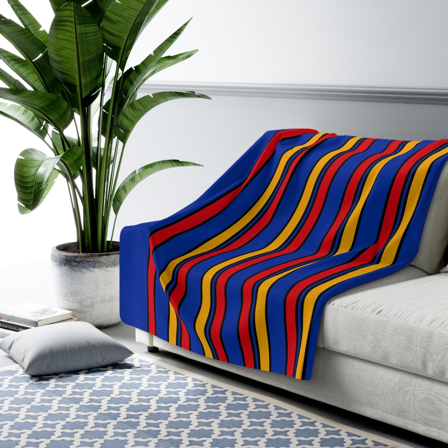 Armenia Retro Stripes Blanket Throw