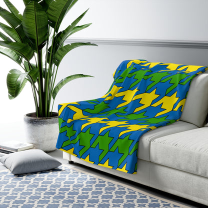 Gabon Retro Houndstooth Blanket Throw