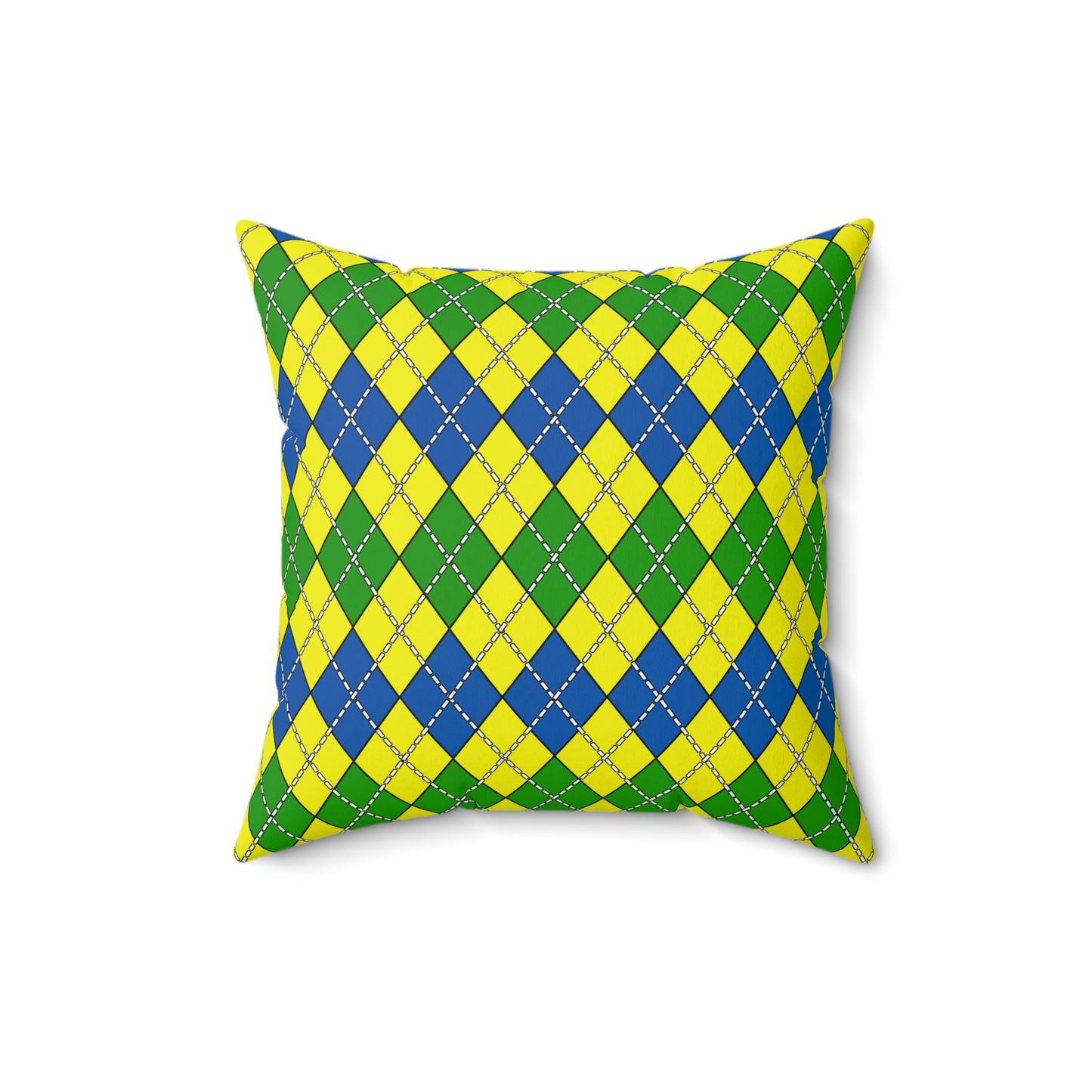 Saint Vincent And The Grenadines Retro Argyle Cushion Pillow