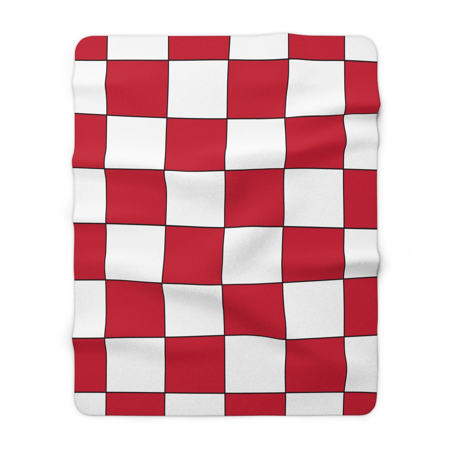 Denmark Retro Check Blanket Throw