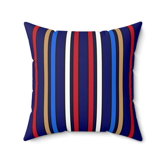 Tristan Da Cunha Retro Stripes Cushion Pillow