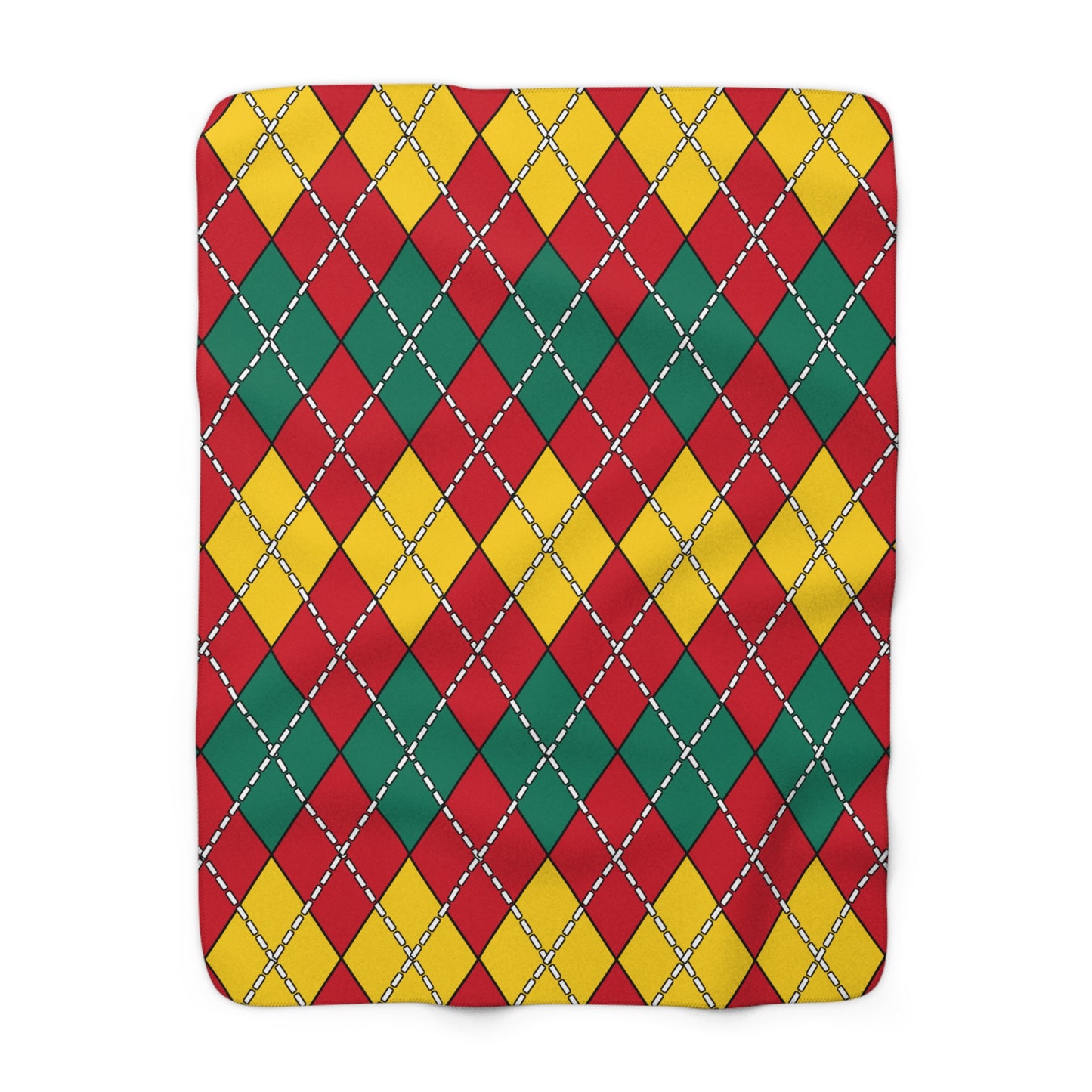 Grenada Retro Argyle Blanket Throw