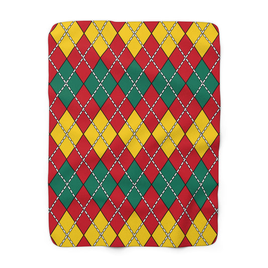 Grenada Retro Argyle Blanket Throw