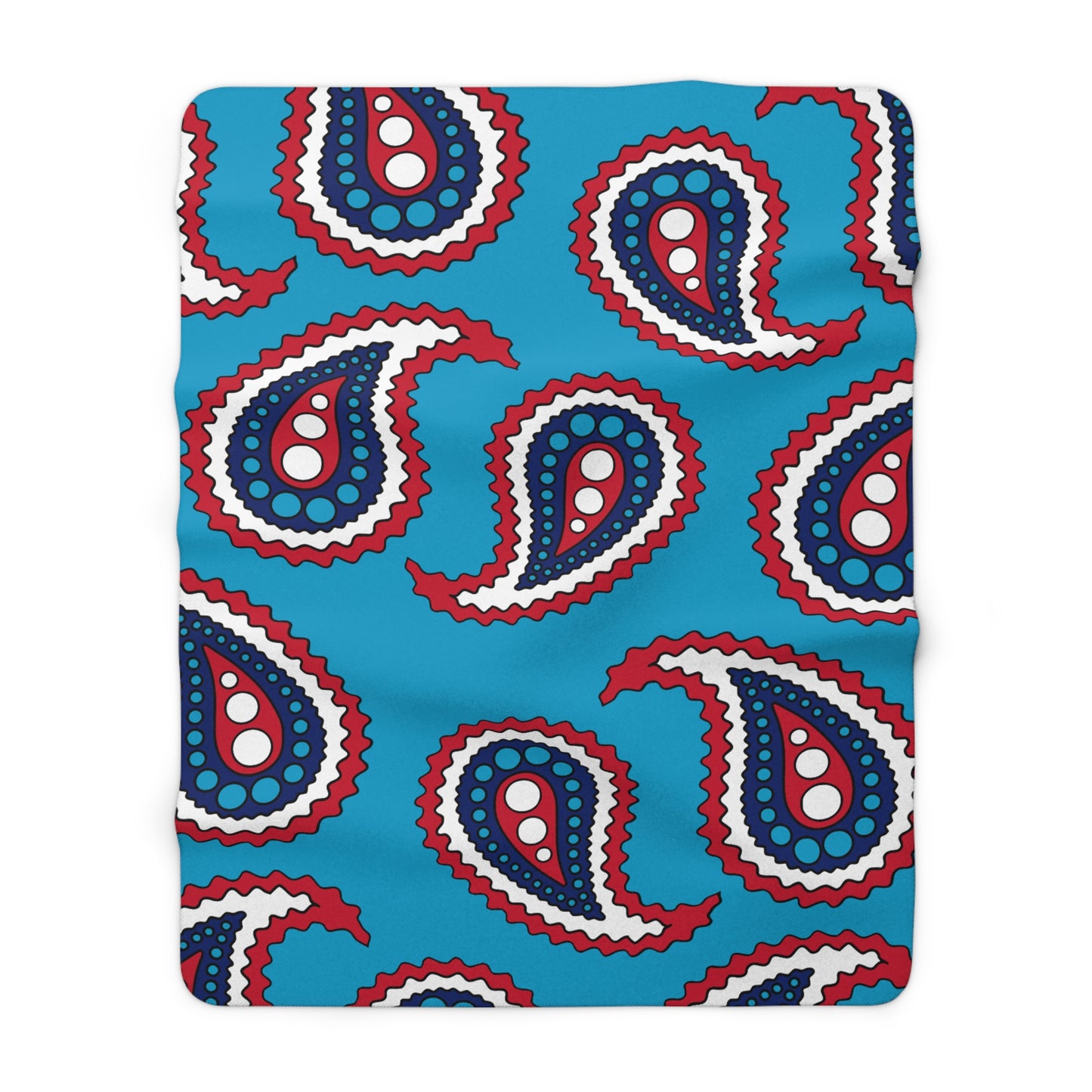 Tuvalu Retro Paisley Blanket Throw