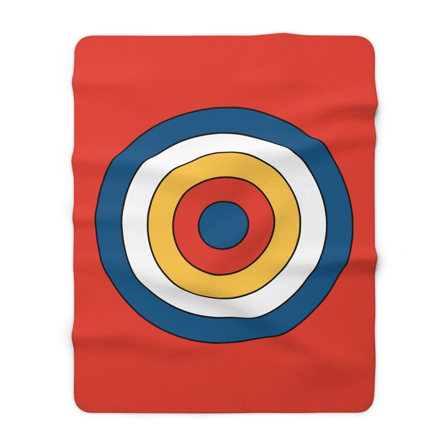 Kiribati Retro Target Blanket Throw