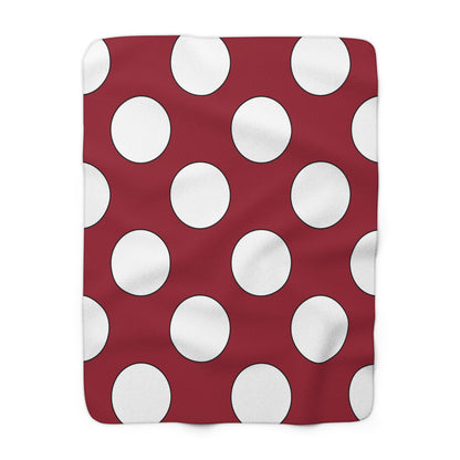 Latvia Retro Polka Dots Blanket Throw