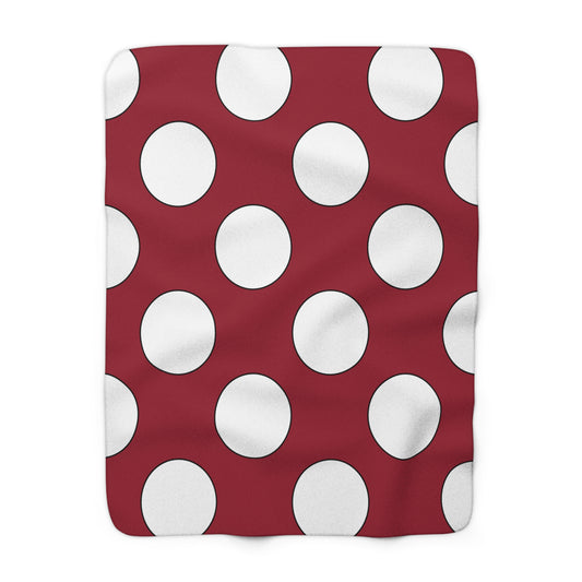 Latvia Retro Polka Dots Blanket Throw