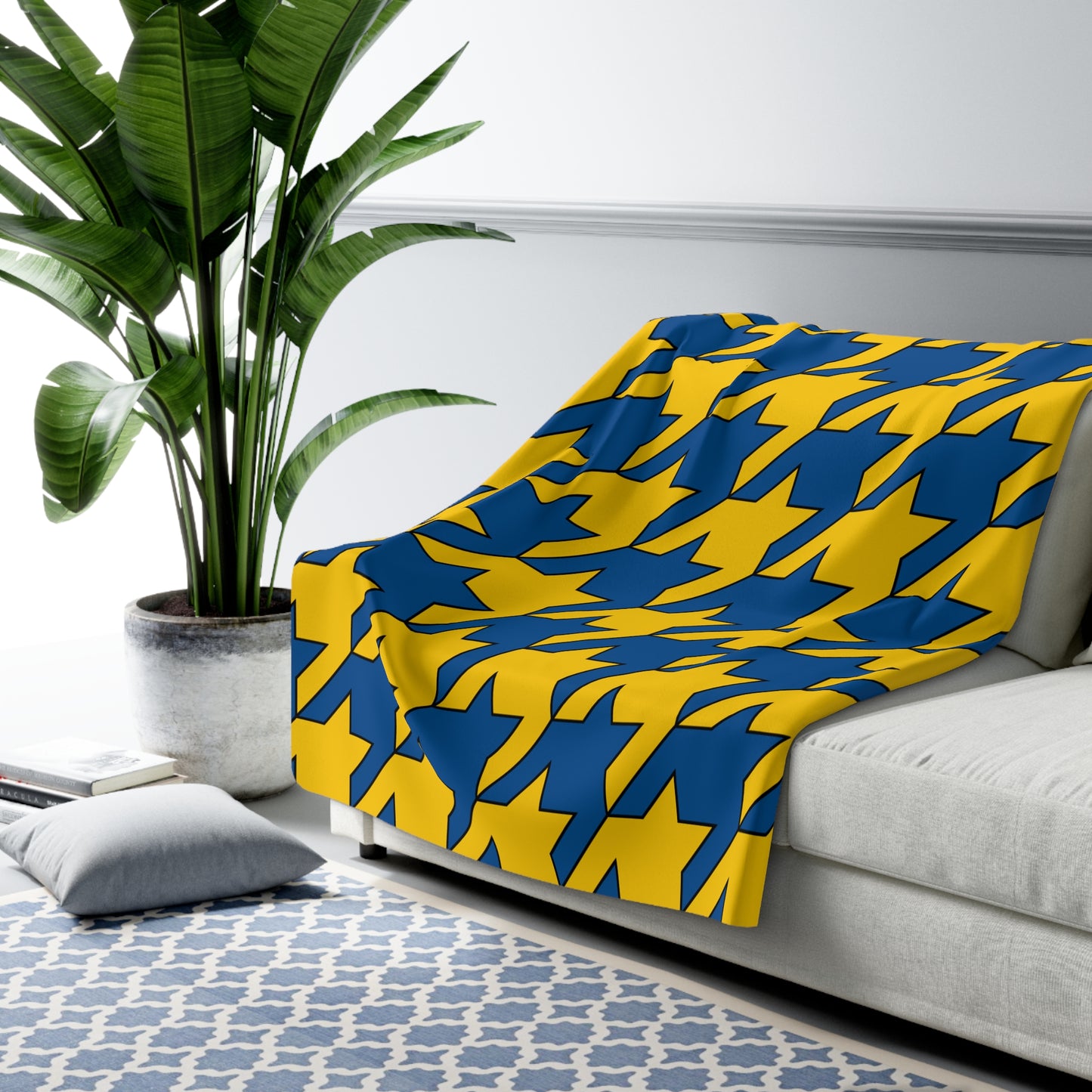 Sweden Retro Houndstooth Blanket Throw
