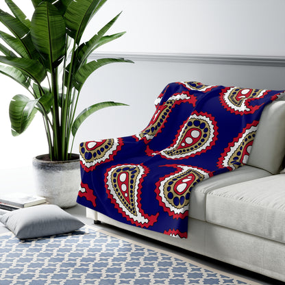 Saint Helena Retro Paisley Blanket Throw