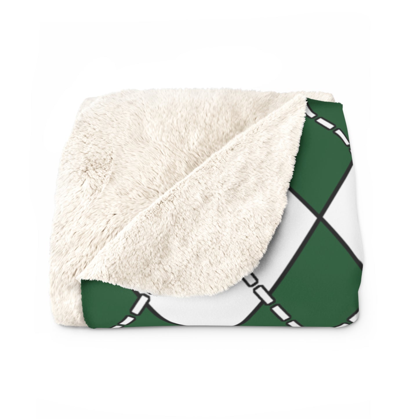 Saudi Arabia Retro Argyle Blanket Throw