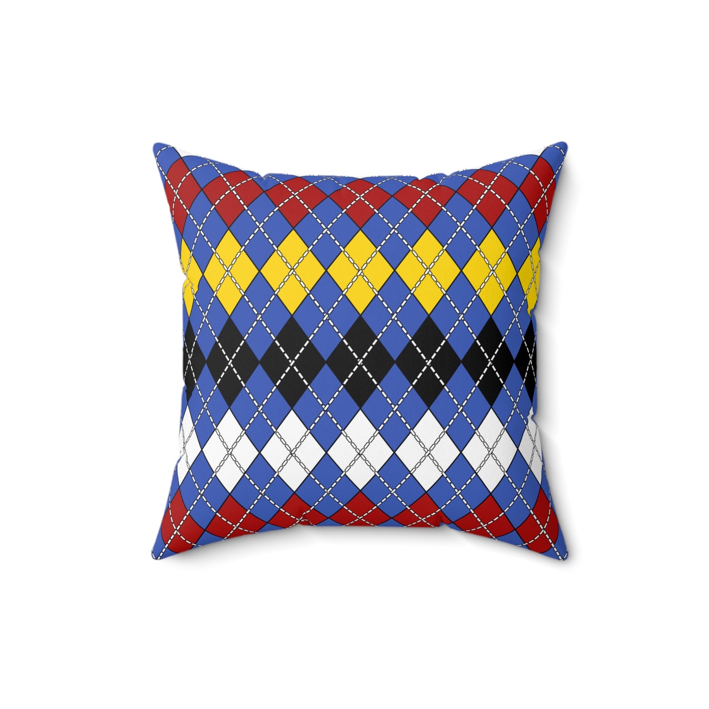 Eswatini Retro Argyle Cushion Pillow