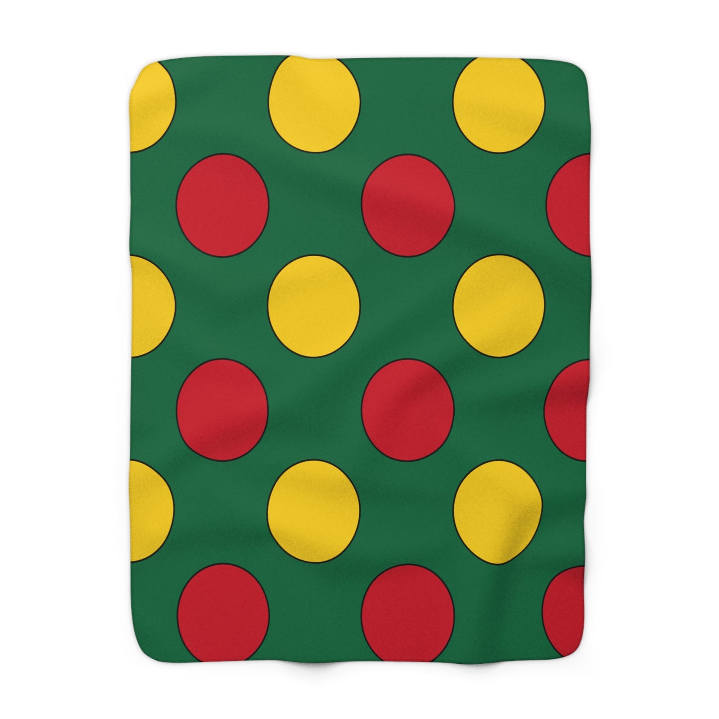 Ghana Retro Polka Dots Blanket Throw