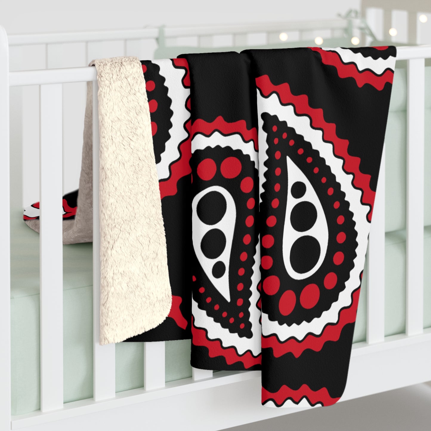 Iraq Retro Paisley Blanket Throw