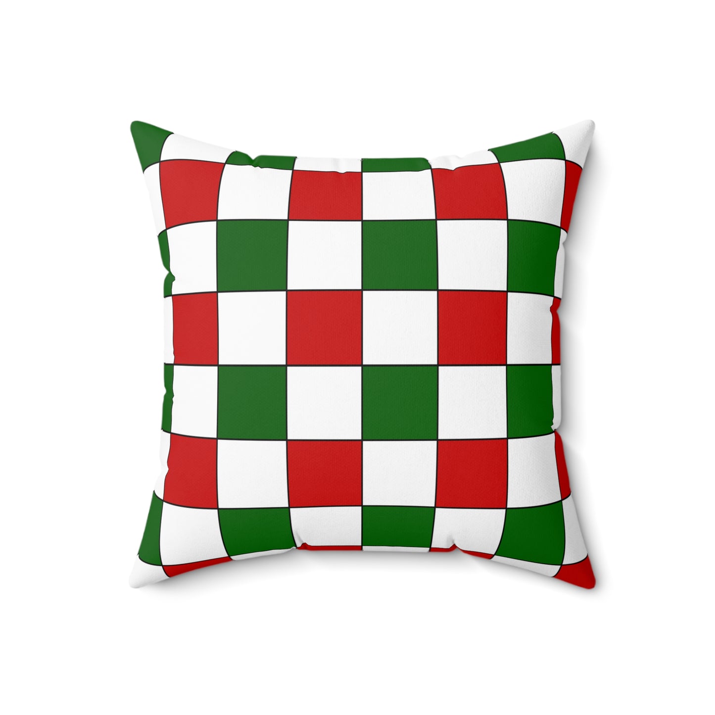 Tajikistan Retro Check Cushion Pillow